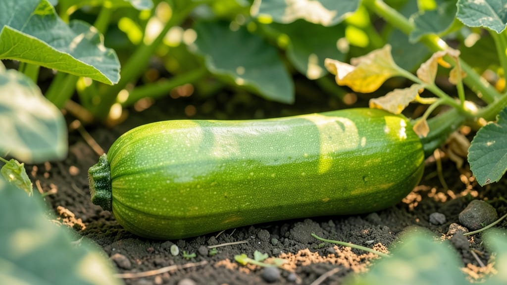 Zucchini with Ridged Green Skin