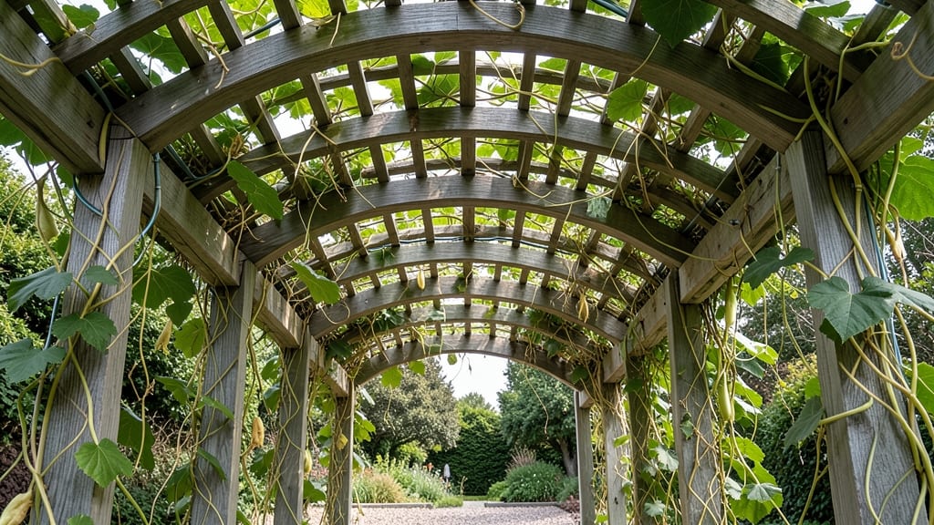 Arched Pergola Trellis with Drip System