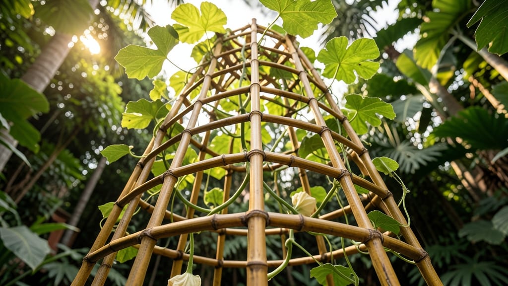 Bamboo Tower Trellis System