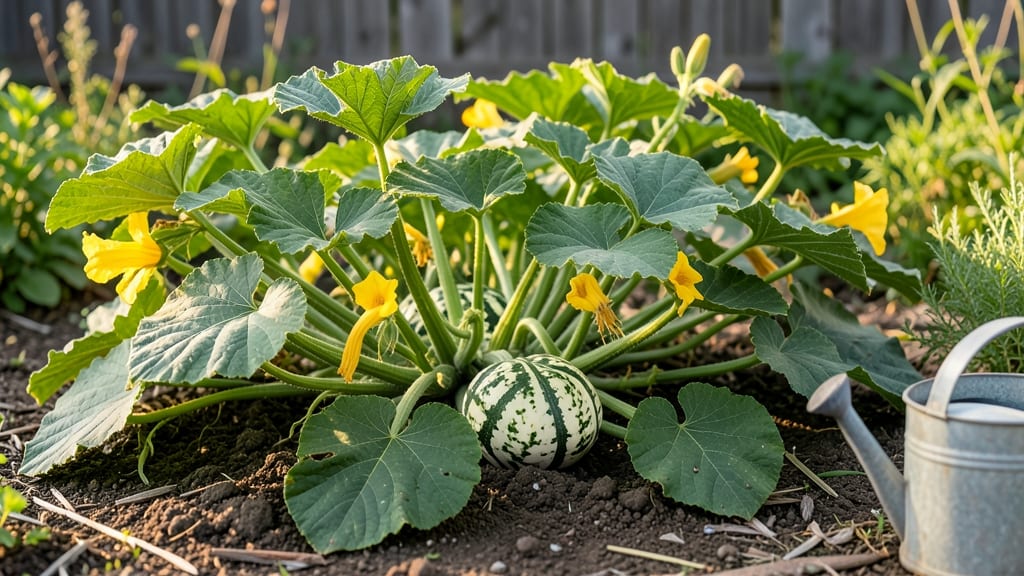 Green and White Striped Squash: Cold-Hardy Vines for Containers and Shade Gardens