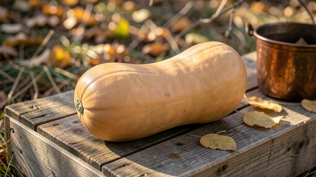 Butternut Squash with Smooth Tan Skin