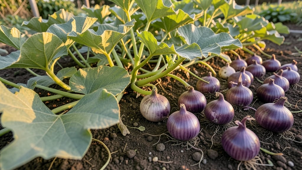 Onion Sets with Spaghetti Squash