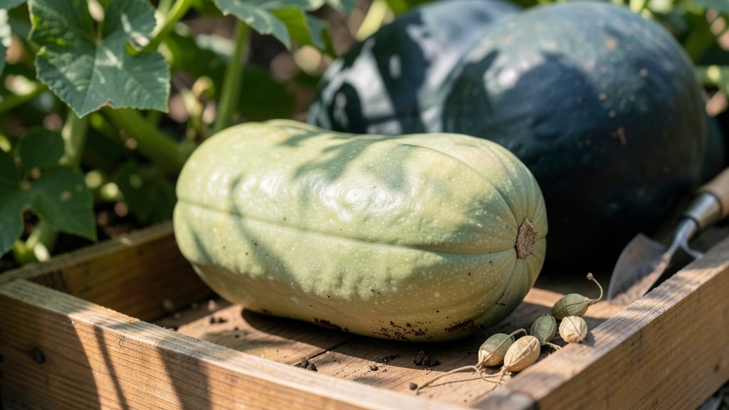 Hubbard Squash 'Blue Hubbard' Light Green Mutant