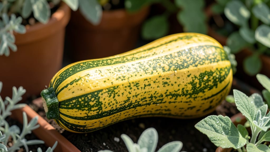 Zucchini with Golden Striped Skin
