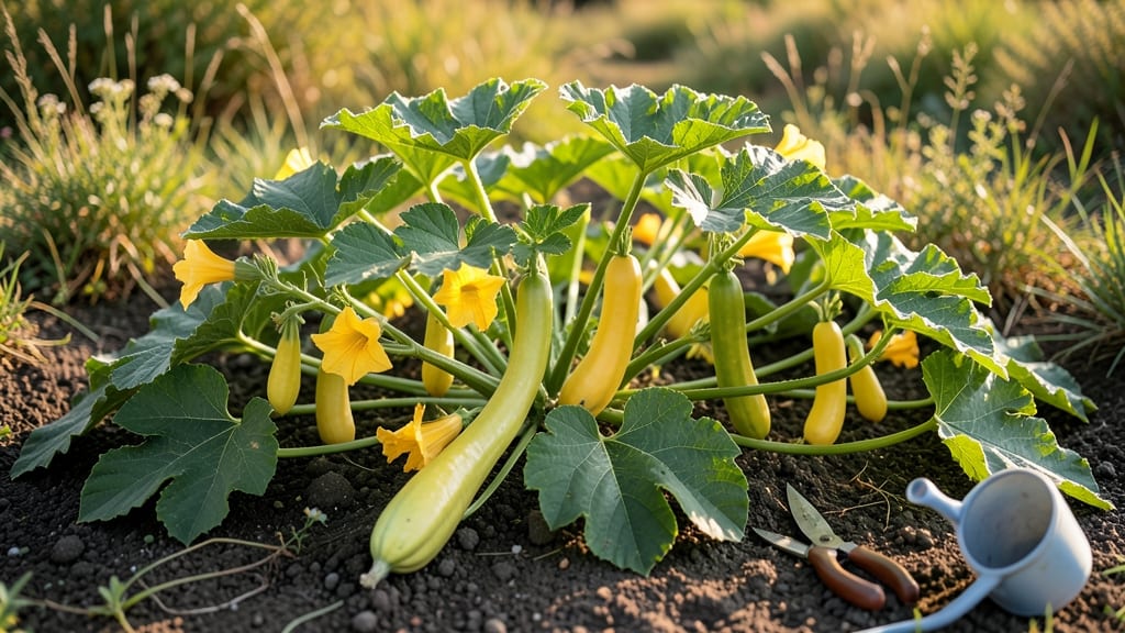 Crookneck Squash Growing: Sun-Loving Vines That Thrive in Containers