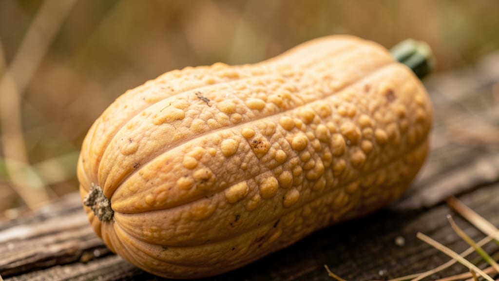 Cushaw Squash with Bumpy Tan Skin