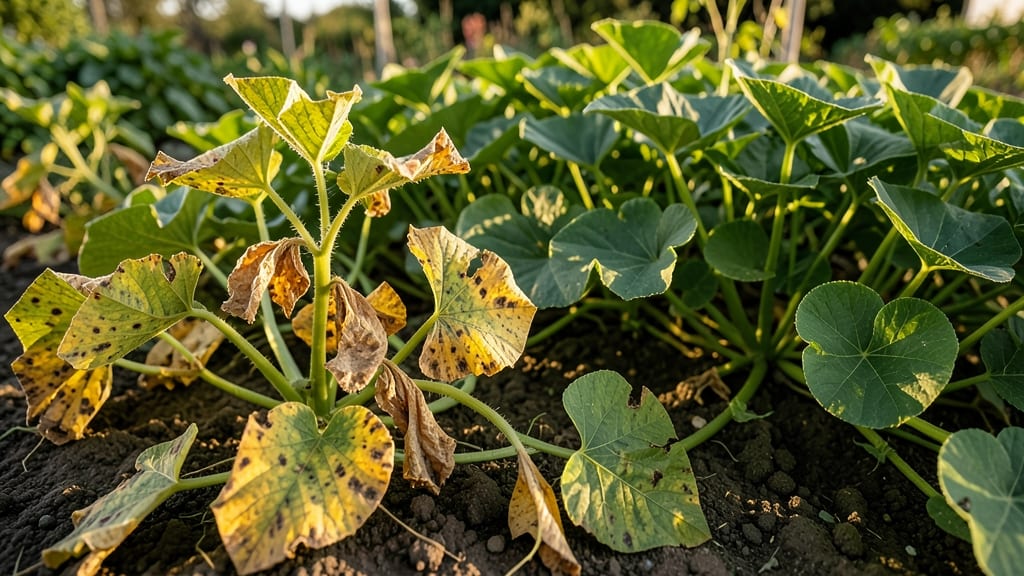 Potatoes Near Squash Beds