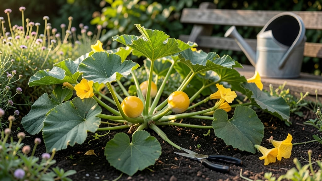 Yellow Eight Ball Squash Growing Guide: Compact Vines for Containers and Small Gardens