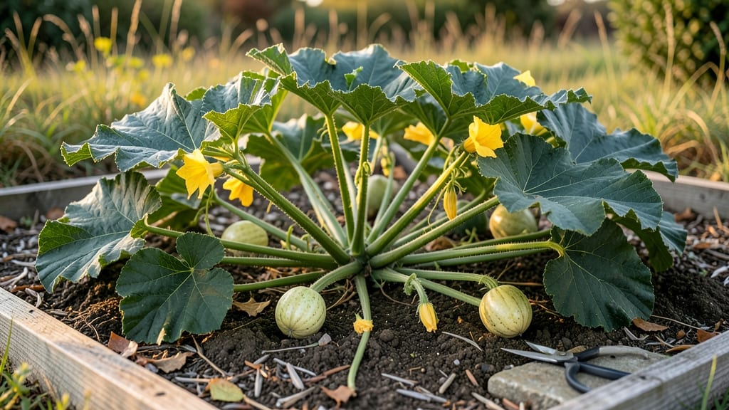 Sweet Meat Squash Plant: Harvest-Ready in 70 Days