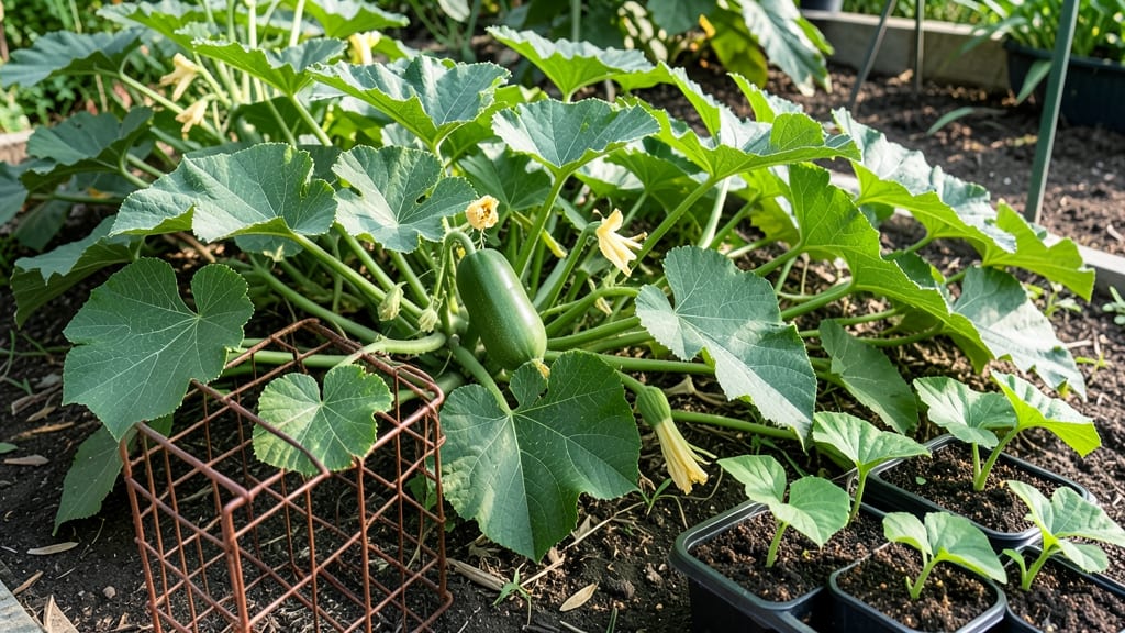 Tomato Cages for Squash: Space-Saving Trellis for Heavy Vines