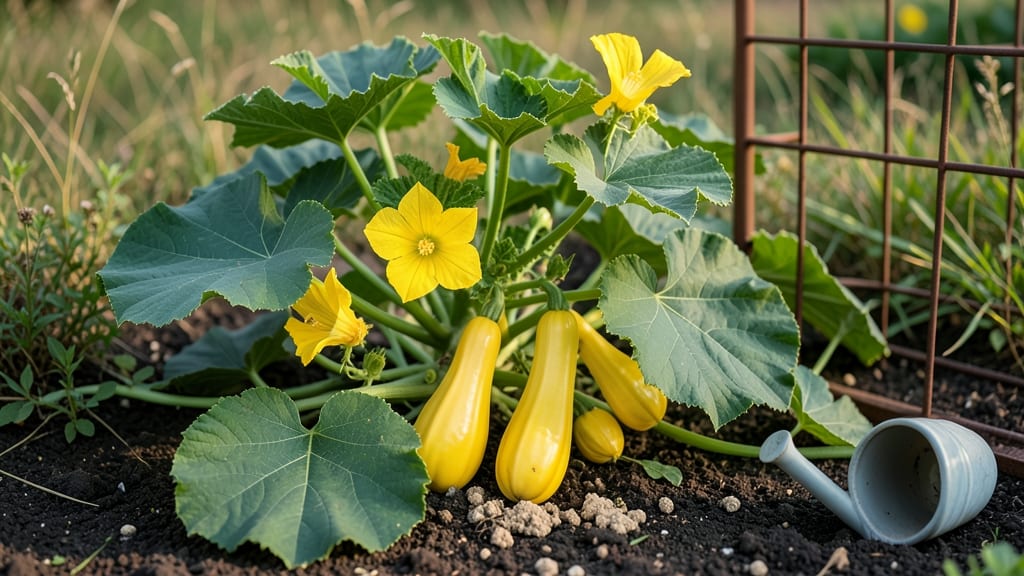 Dixie Hybrid Yellow Squash: Compact Vines for Small Gardens and Containers