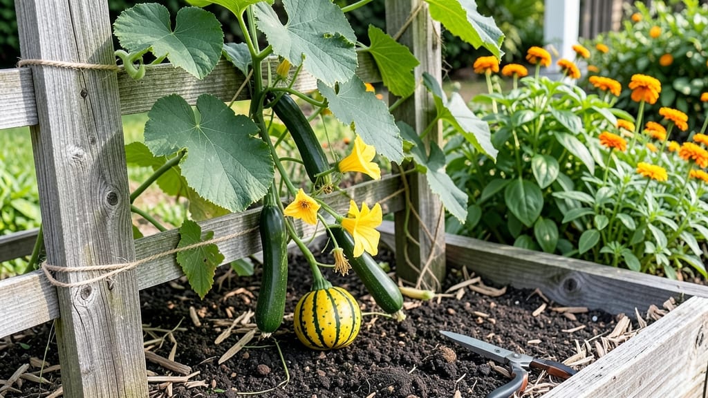 Vining Squash Trellis: Maximize Space and Boost Yields With DIY Support
