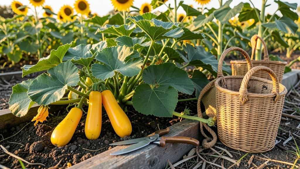 Orange Summer Squash: Bountiful Harvest in Partial Sun Spaces