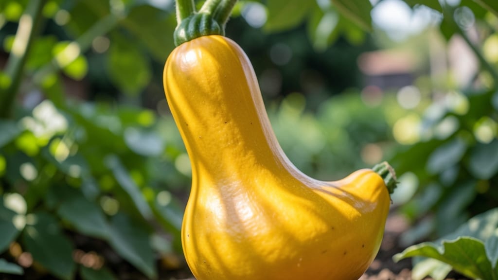Yellow Crookneck Squash Curved Neck