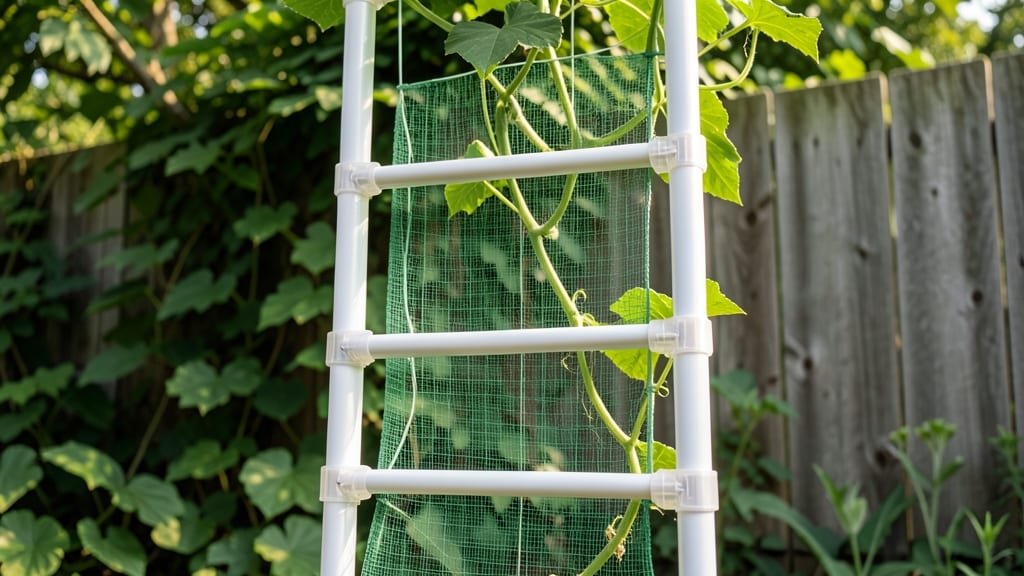 PVC Pipe Vertical Trellis System