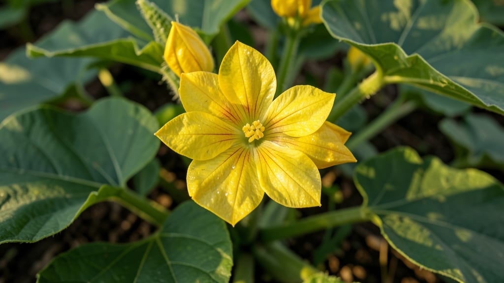 Butternut Squash Flowering Stage
