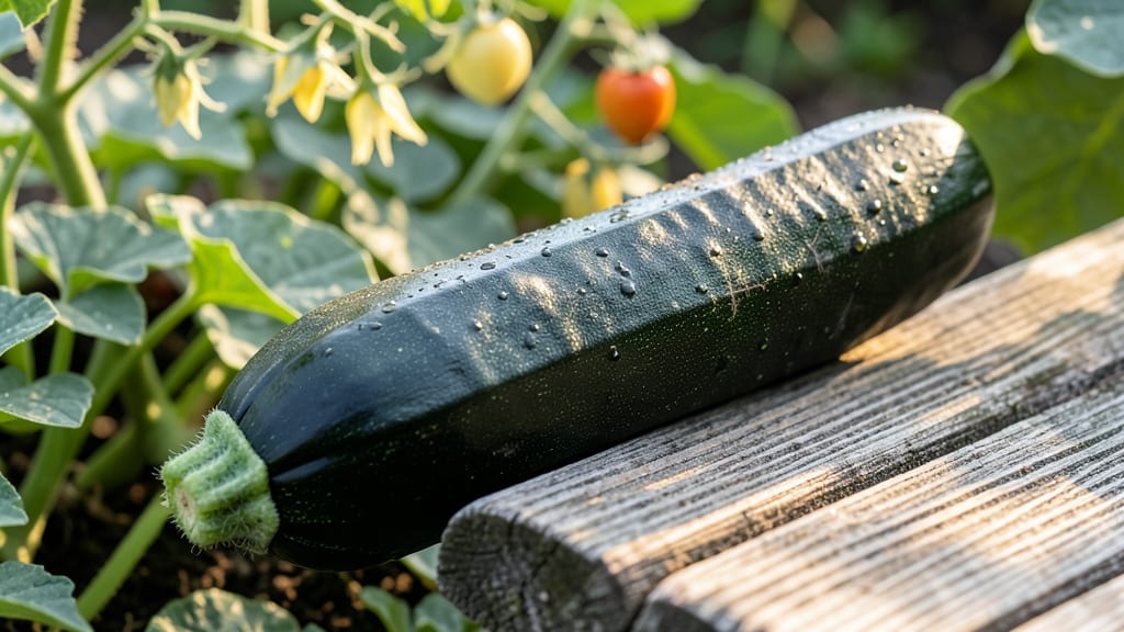 Black Beauty Zucchini with Dark Green Skin