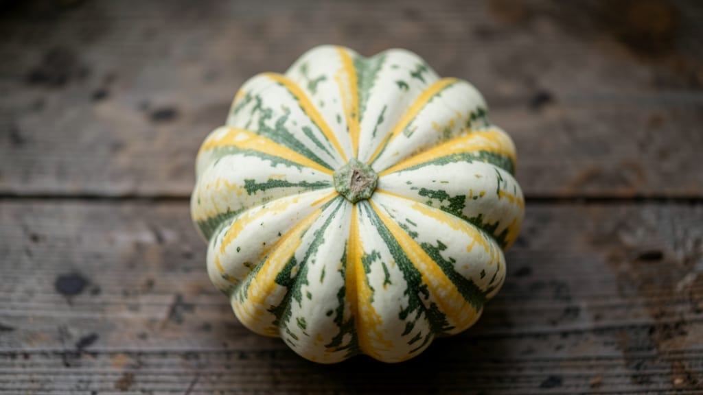 Pattypan Squash 'Green Zebra'