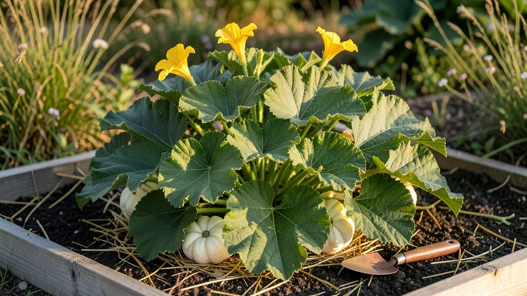 Early White Bush Scallop Squash: Harvest-Ready in 50 Days With Minimal Space