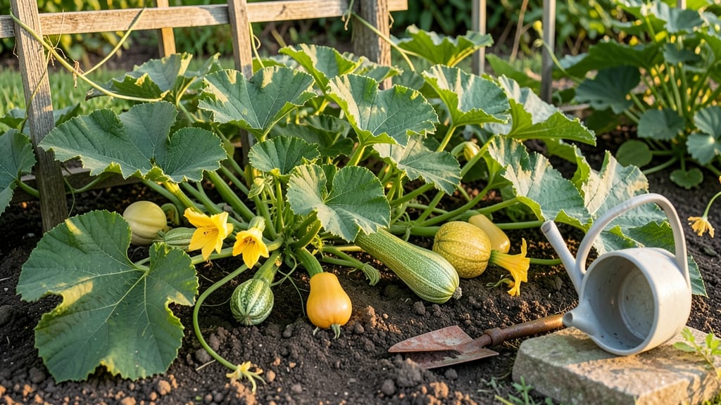 Full-Grown Squash Plants: Maximize Yield in Limited Space