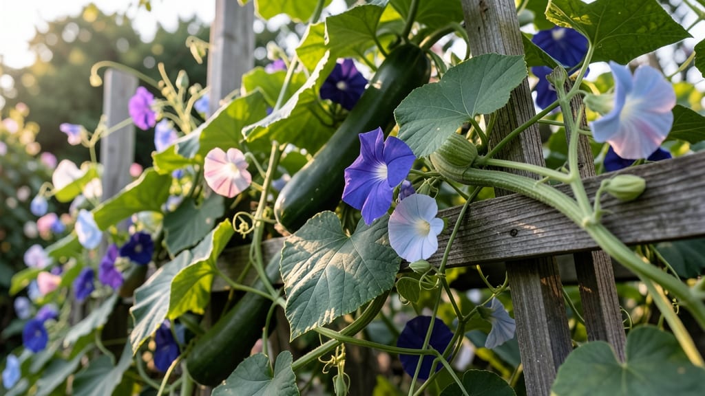 Living Trellis with Clematis or Morning Glory