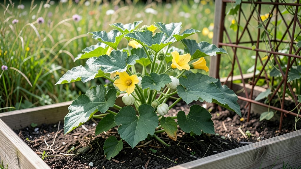 White Bush Squash Growing Guide: Compact Vines for Small Spaces and Heavy Yields