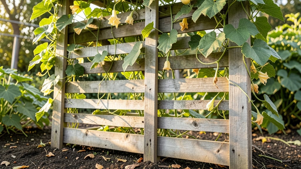 DIY Pallet Wood Trellis