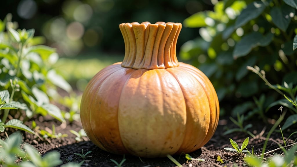 Turban Squash with Turret-Shaped Crown