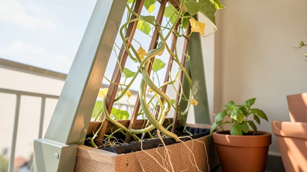 Obelisk Trellis with Built-In Planter