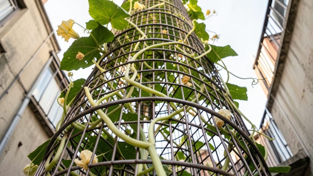 Cage Trellis with Spiral Design