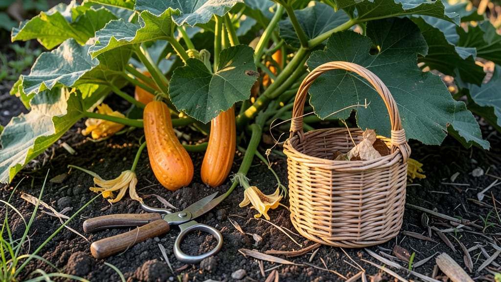 Orange Bumpy Crookneck Squash: Bushy Vines and Nutty Flavor Secrets