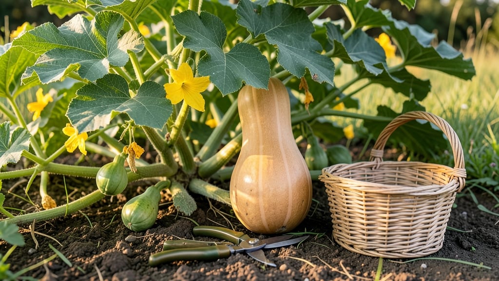 How to Pick a Huge Butternut Squash: Ripeness Test and Harvesting Time