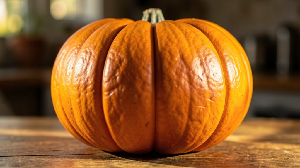 Pumpkin with Rough Orange Exterior